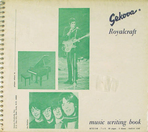 Sekova Royalcraft Music Writing Book
