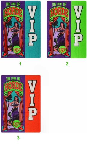 H.O.R.D.E. Festival Backstage Pass