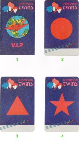 Thompson Twins Backstage Pass