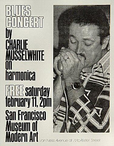 Charlie Musselwhite Handbill