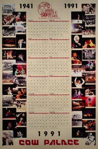 Cow Palace 50th Anniversary calendar and poster Poster