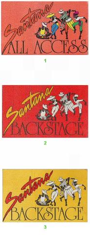 Santana Backstage Pass