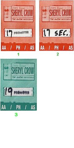 Sheryl Crow Backstage Pass