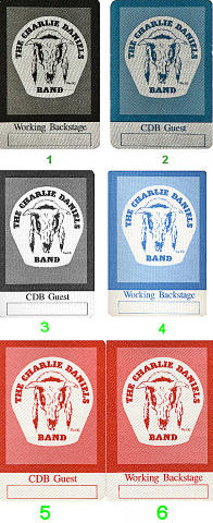 The Charlie Daniels Band Backstage Pass