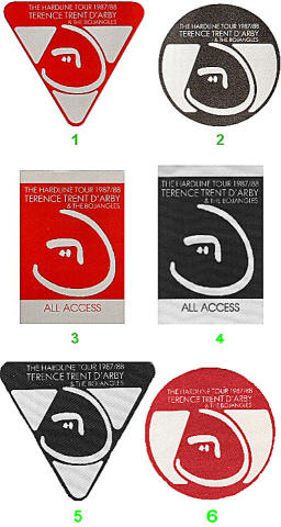 Terence Trent D'Arby Backstage Pass