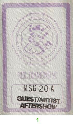 Neil Diamond Backstage Pass