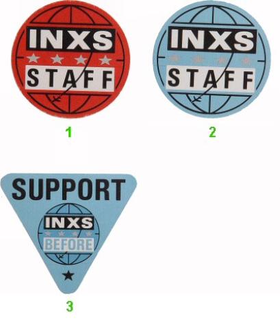 INXS Backstage Pass
