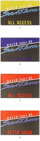 Santana Backstage Pass