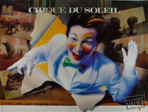 Cirque du Soleil 1987-1988 Quebec/California Tour Poster