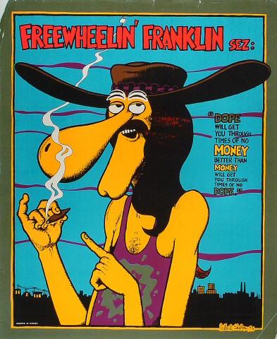 Freewheelin' Franklin Serigraph