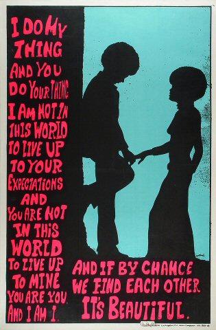 I Do My Thing and You Do Your Thing Poster