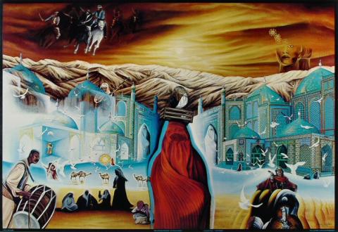 Red Afghan Dreams Poster