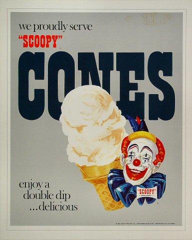 Scoopy Cones Poster