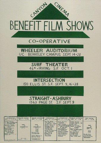 Benefit Film Shows Poster