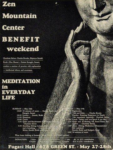 Zen Mountain Center Benefit Poster