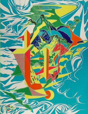 Psychedelic Island Poster