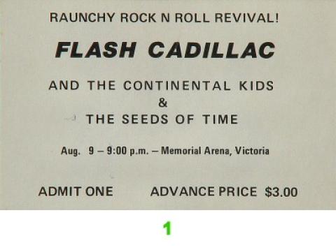 Flash Cadillac & the Continental Kids Vintage Ticket