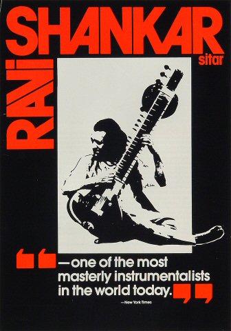 Ravi Shankar Handbill