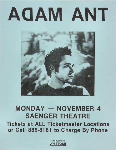 Adam Ant Handbill