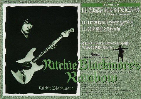 Ritchie Blackmore's Rainbow Handbill