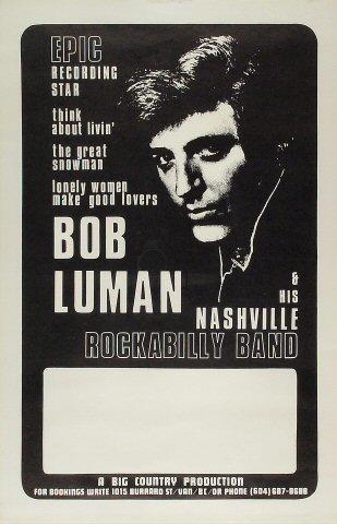 Bob Luman & His Nashville Rockabilly Band Poster