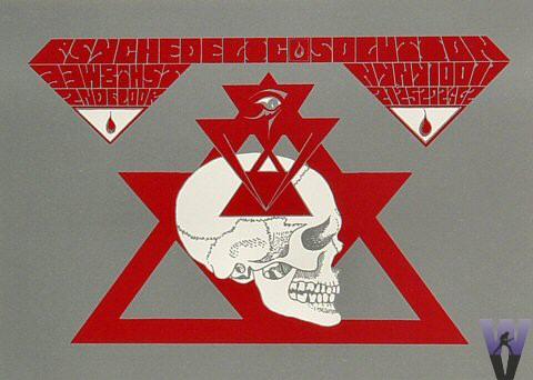 Psychedelic Solution Poster Shop Postcard