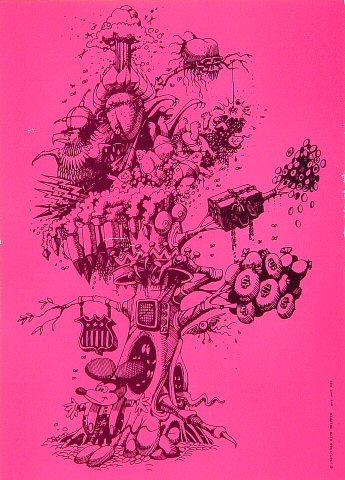 Pyschedelic Tree Postcard