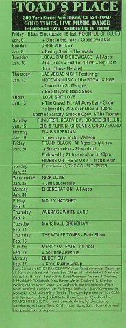 Upcoming Bands Handbill