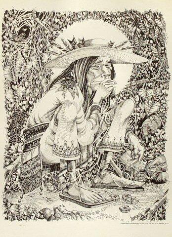 Mezcalito (Huichol Indian) Poster