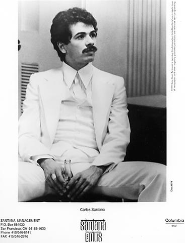Carlos Santana Promo Print