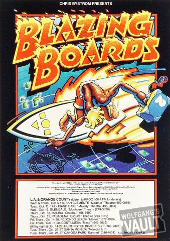 Blazing Boards Handbill