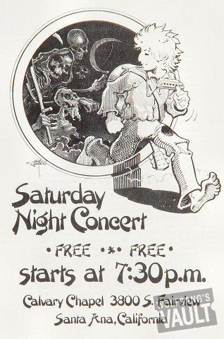Saturday Night Concert Handbill