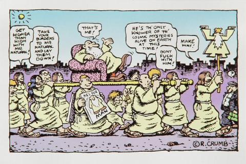 Mr. Natural Procession Postcard
