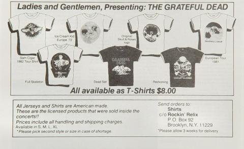 Grateful Dead Handbill