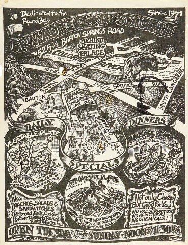 Armadillo Restaurant Handbill