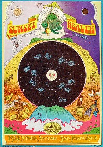 Sunset Health Food Store Poster