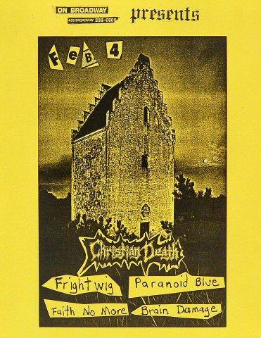 Christian Death Handbill