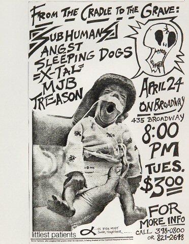 The Subhumans Handbill