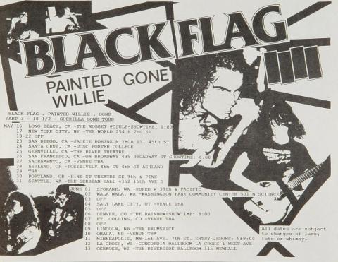 Black Flag Handbill