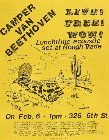 Camper Van Beethoven Handbill