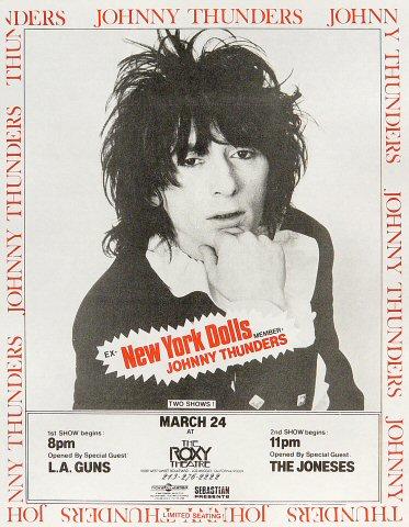 Johnny Thunders Handbill