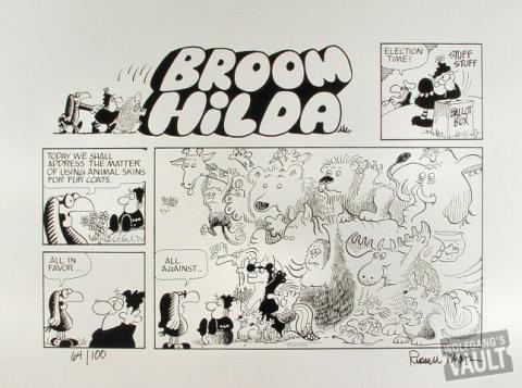 Broom Hilda Cartoon Poster