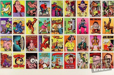 R. Crumb Trading Cards Poster