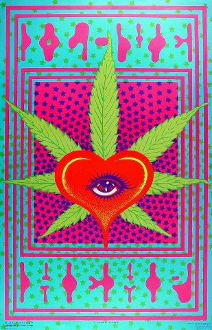 I Love Hemp Poster