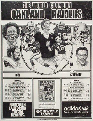 The World Champion Oakland Raiders Poster