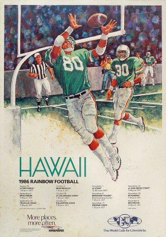 Rainbow Football Poster