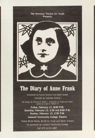 The Diary of Anne Frank Poster