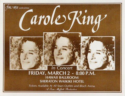 Carole King Handbill