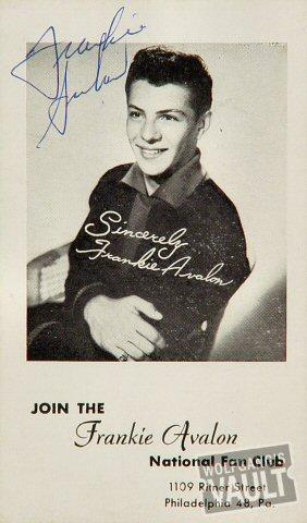 Frankie Avalon Handbill