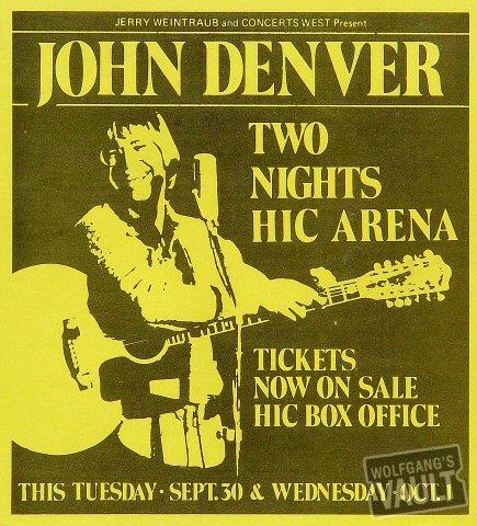John Denver Handbill